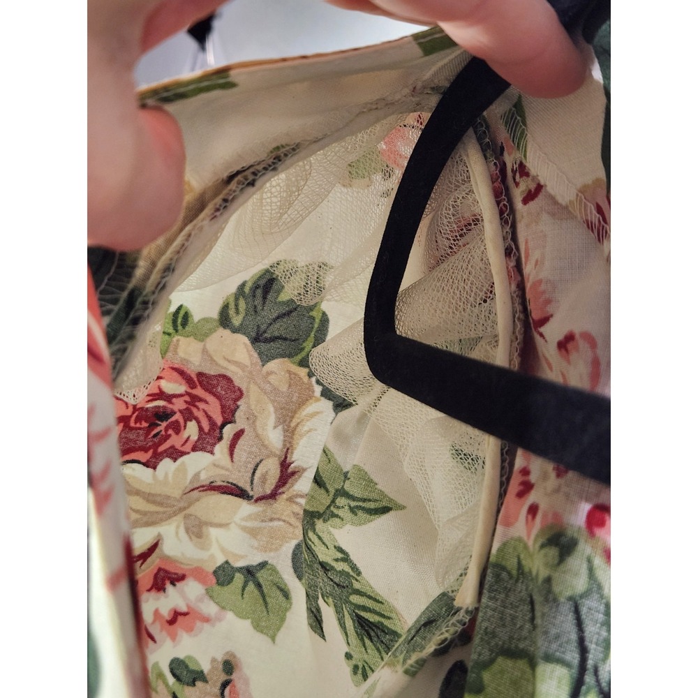 Carol Anderson‎ Floral Midi Dress Puff Sleeve Button Front Cottagecore Size 5/6 - Picture 6 of 10